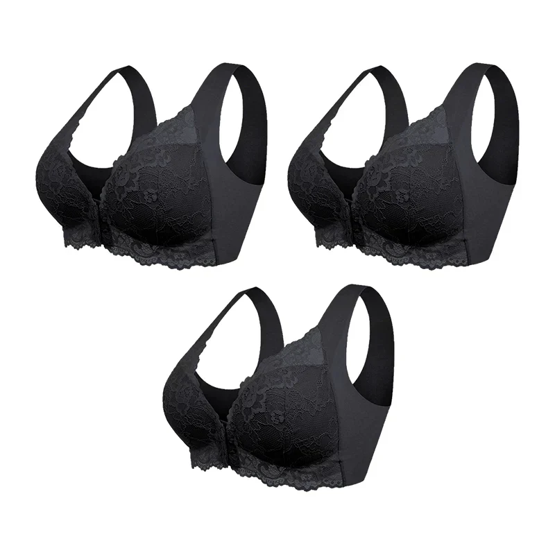BUGEL-BH MIT FORMENDEM SCHNITT UND VORDERVERSCHLUSS (3ER-PACK)