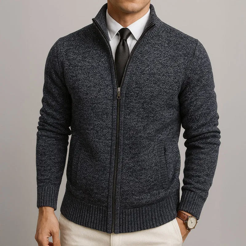 MARCO™ / STRICKJACKE MIT REISSVERSCHLUSS AUS MERINWOLLE