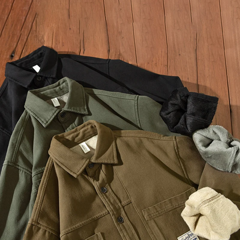 CARL™ | FLEECE-UBERHEMD IM CARGO-STIL