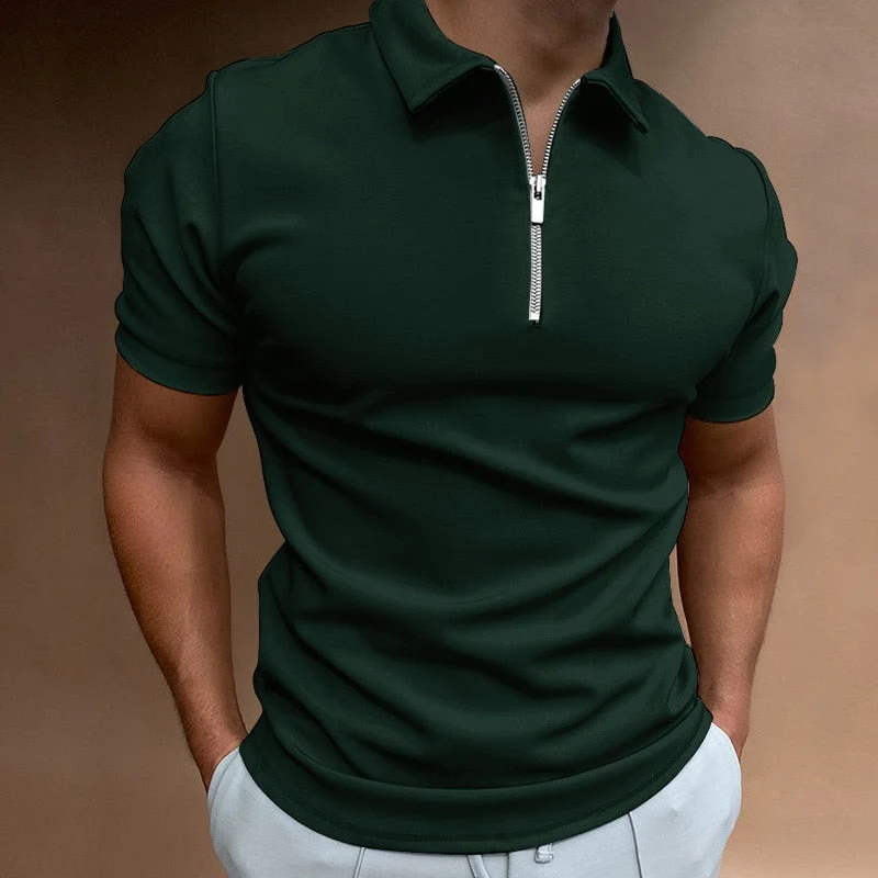 Evan – Zip-Poloshirt mit moderner Linie