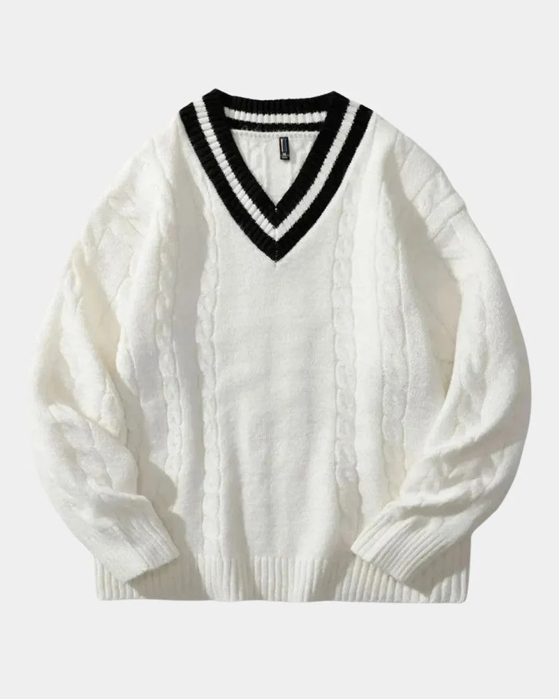 POUL™ | PULLOVER MIT V-AUSSCHNITT