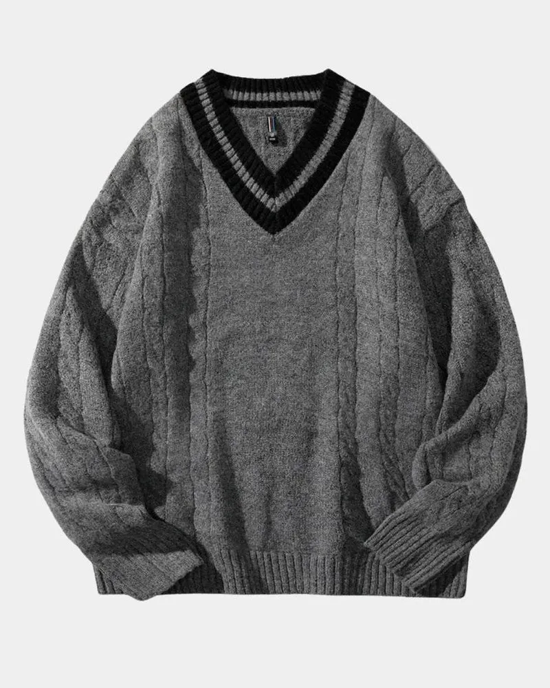 POUL™ | PULLOVER MIT V-AUSSCHNITT
