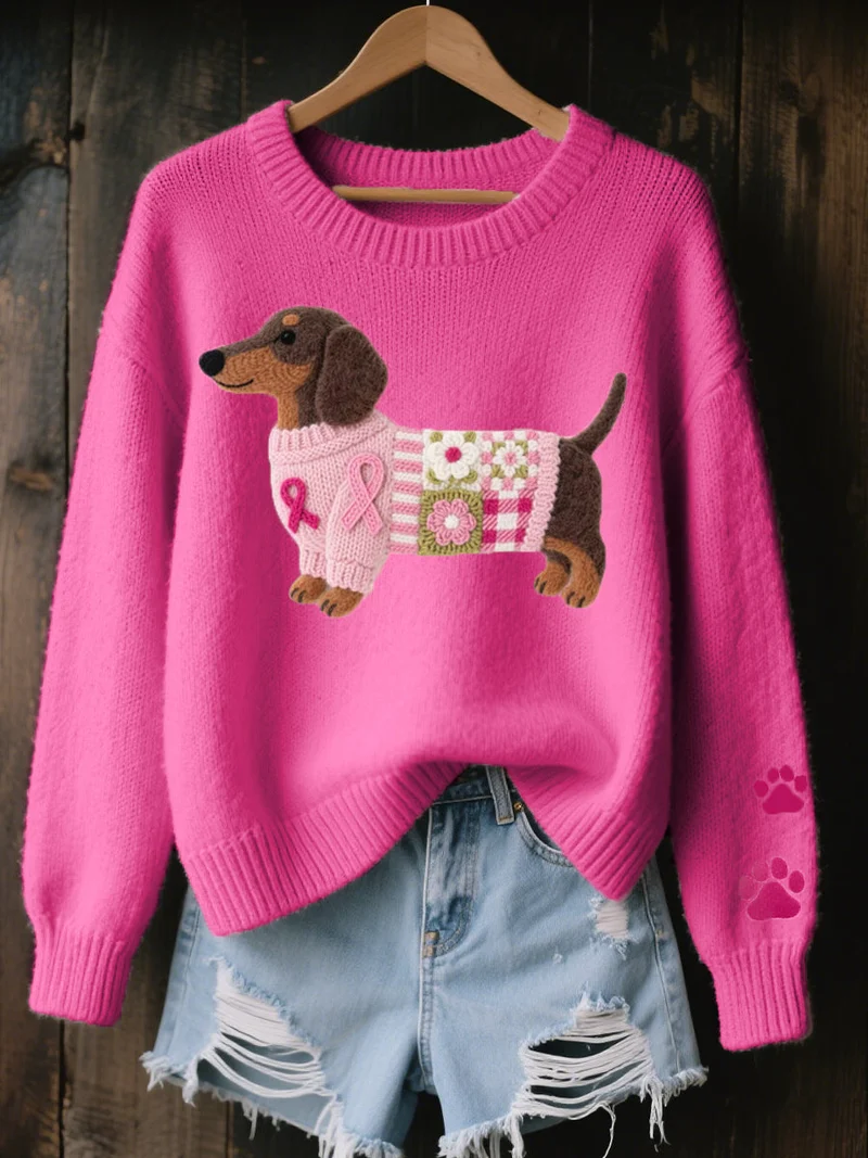 Naomi – Wollpullover mit Filzmuster