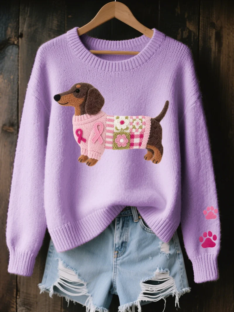 Naomi – Wollpullover mit Filzmuster