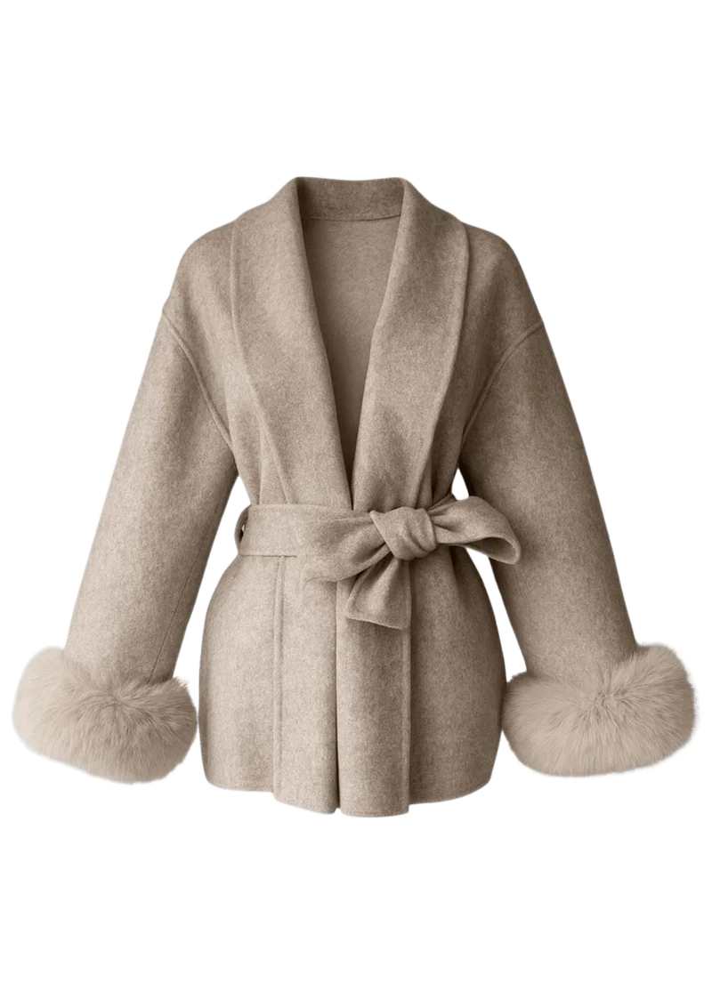 ARCTIC GRACE – ELEGANTER WOLLMANTEL FÜR DAMEN
