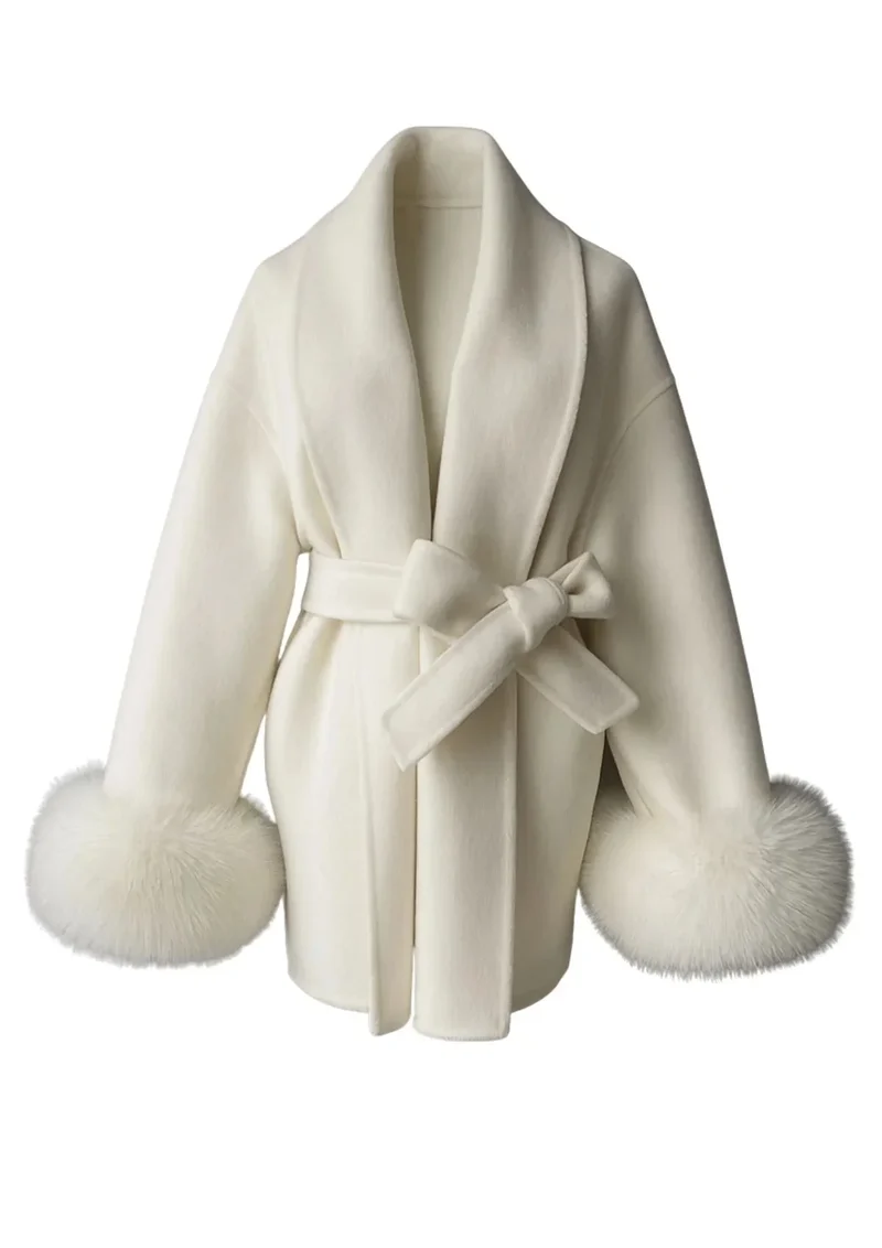 ARCTIC GRACE – ELEGANTER WOLLMANTEL FÜR DAMEN