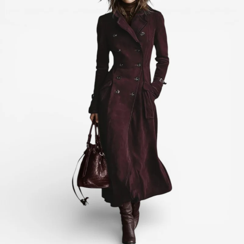 nathaly™-Trenchcoat-elegant-aus-Wildlederimitat
