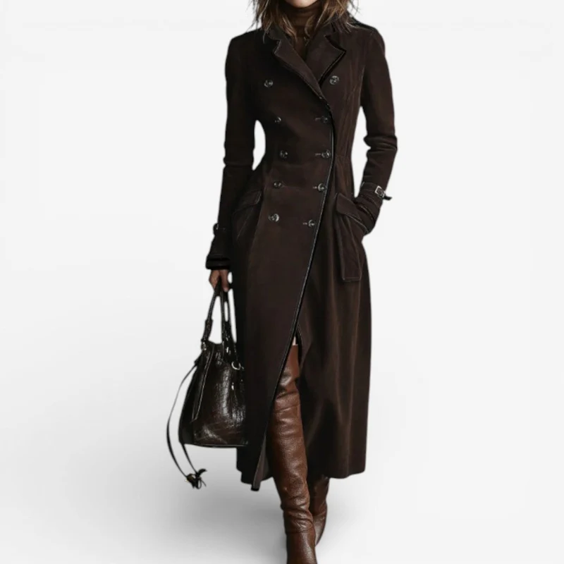 nathaly™-Trenchcoat-elegant-aus-Wildlederimitat