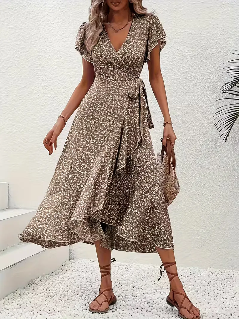 Elara | Fließendes, Bauch-umspielendes Wickelkleid