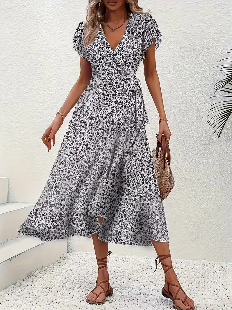 Elara | Fließendes, Bauch-umspielendes Wickelkleid