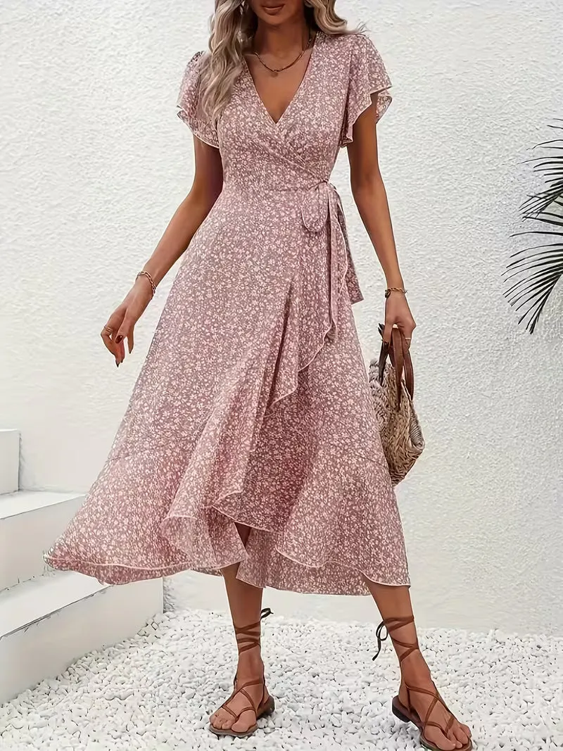 Elara | Fließendes, Bauch-umspielendes Wickelkleid