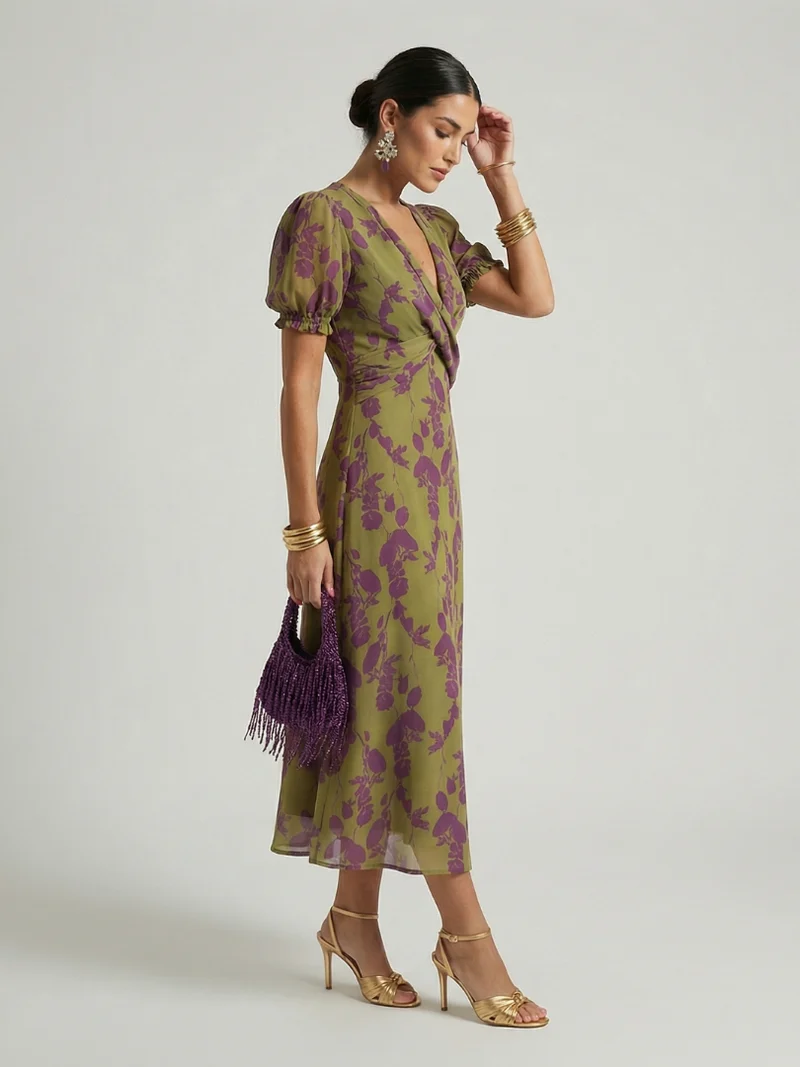 Virel | Entspanntes Floral-Midi-Kleid