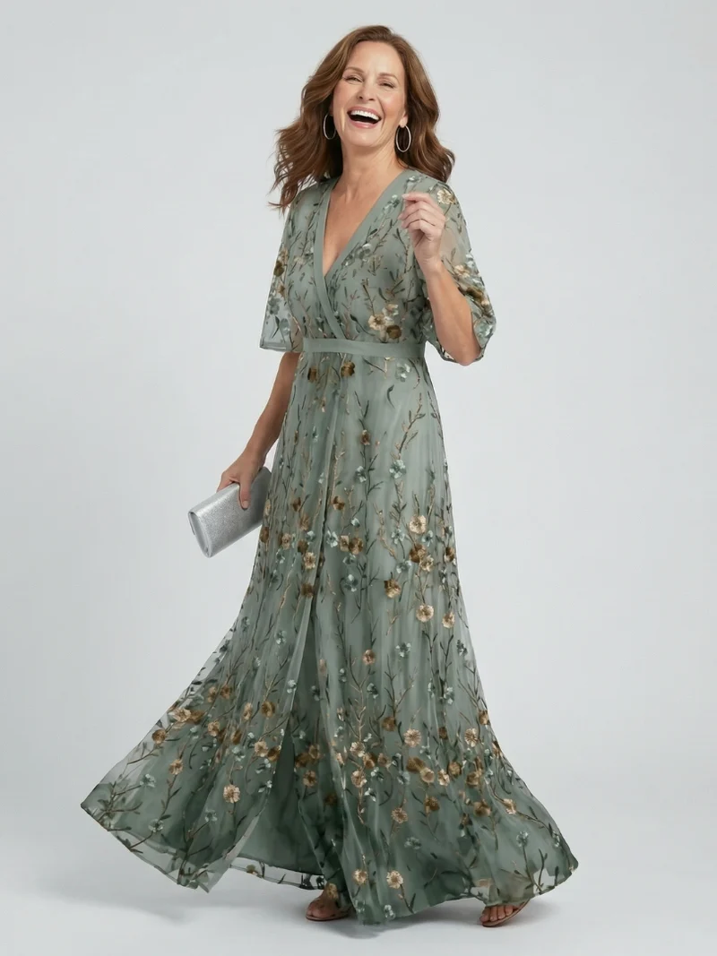 Selora | Halter Bloom Flow Maxi Kleid