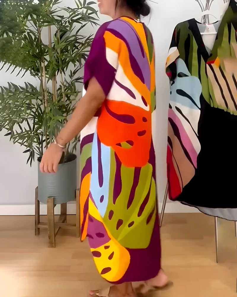 Rianna - Kleid mit abstraktem Druck