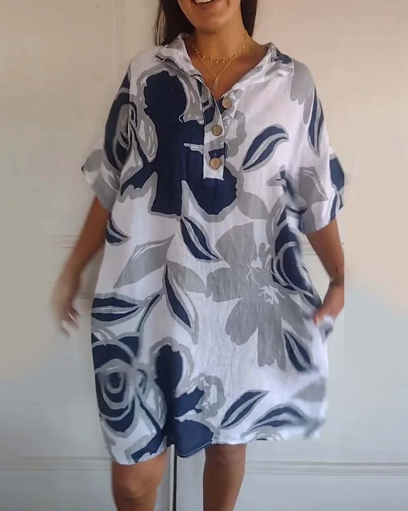Bianca - Blumenhemdkleid
