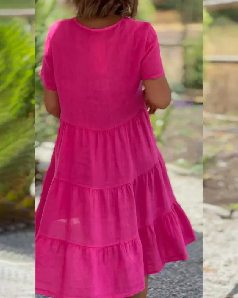 Bexley - Lässiges Sommer V-Ausschnitt Kleid