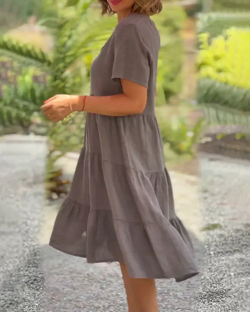 Bexley - Lässiges Sommer V-Ausschnitt Kleid