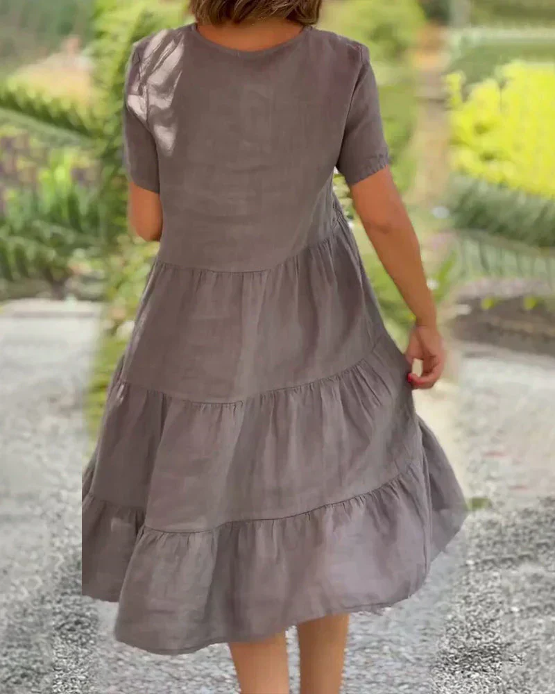 Bexley - Lässiges Sommer V-Ausschnitt Kleid