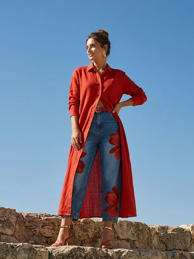Sophia - Elegante Blumenhose