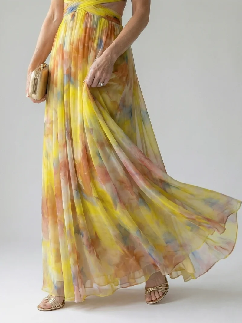 Isel | Soft Wrap Maxikleid