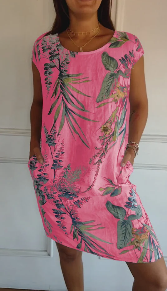 Ysella - Lässiges Bedrucktes Kleid