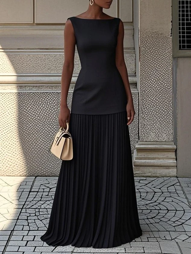 Ndilokelwa - Maxi Kleid Mit Falten