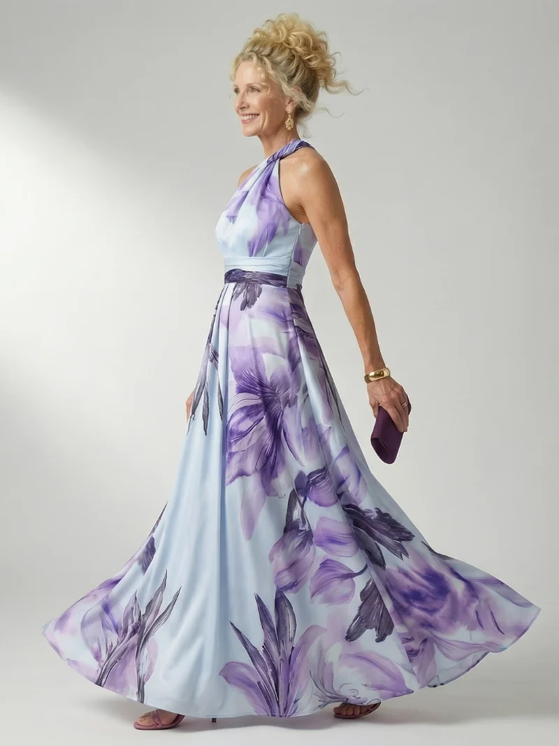Amiel | Leichtes Blumenkleid Maxi