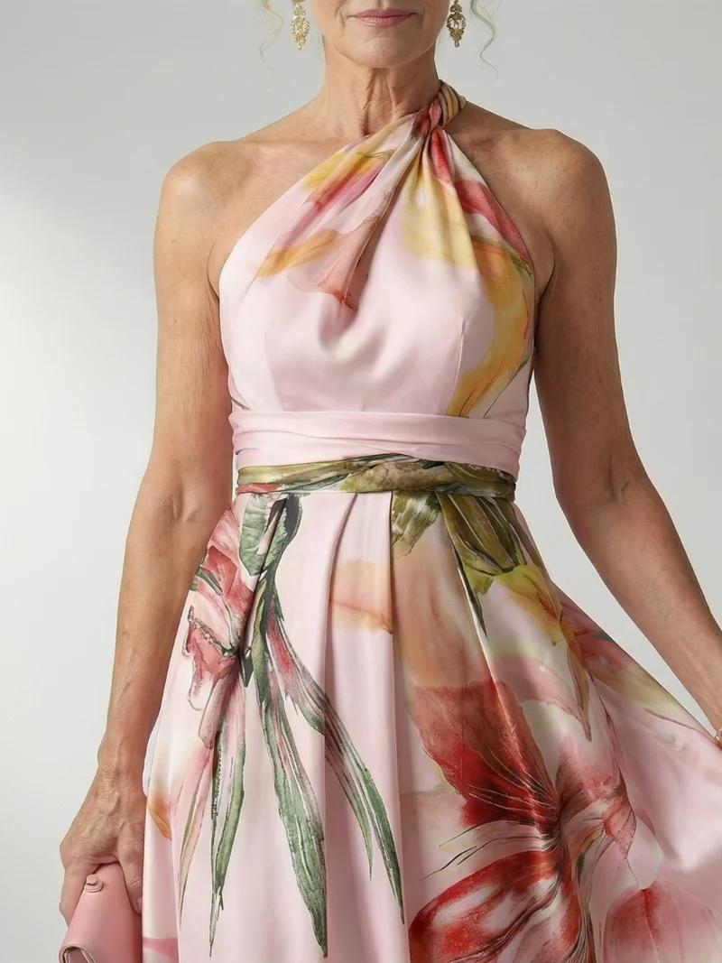 Amiel | Leichtes Blumenkleid Maxi