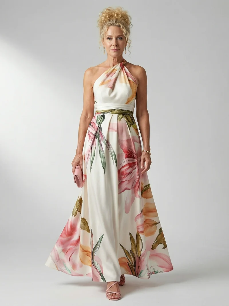 Amiel | Leichtes Blumenkleid Maxi