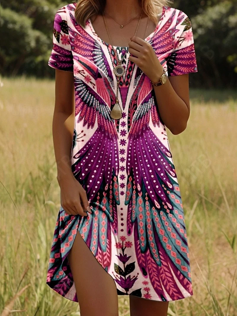 JULIA – Lebhaftes Kleid im Bohemian-Stil
