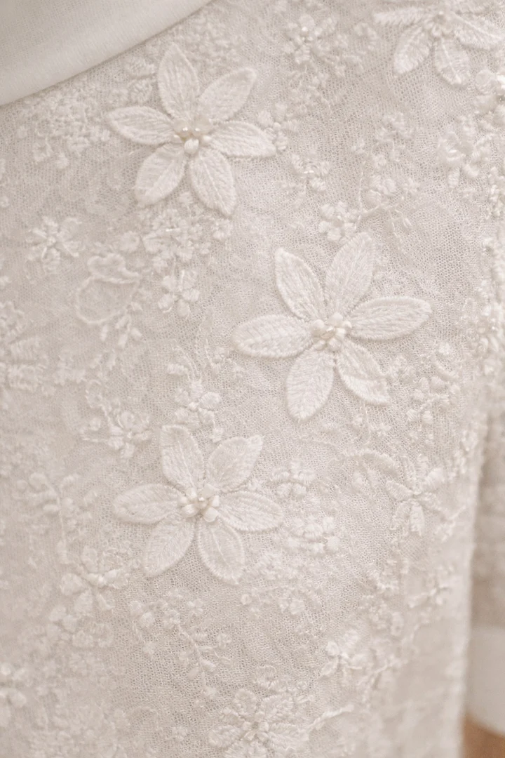 Minulya - Bluse Mit Kurzen Ärmeln Und Blumenmuster
