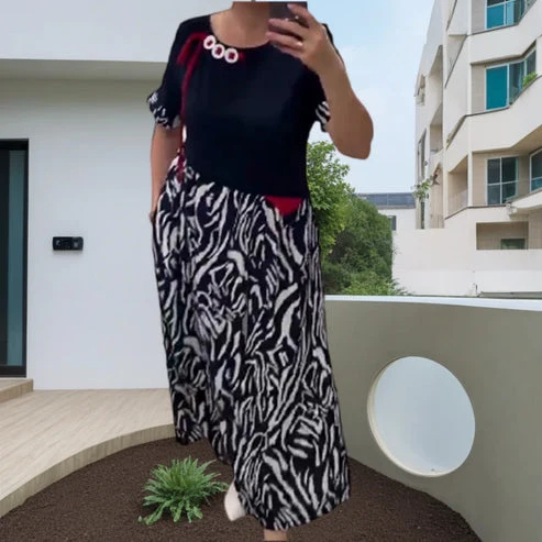 Zahara – Lässiges Patchwork-Kleid