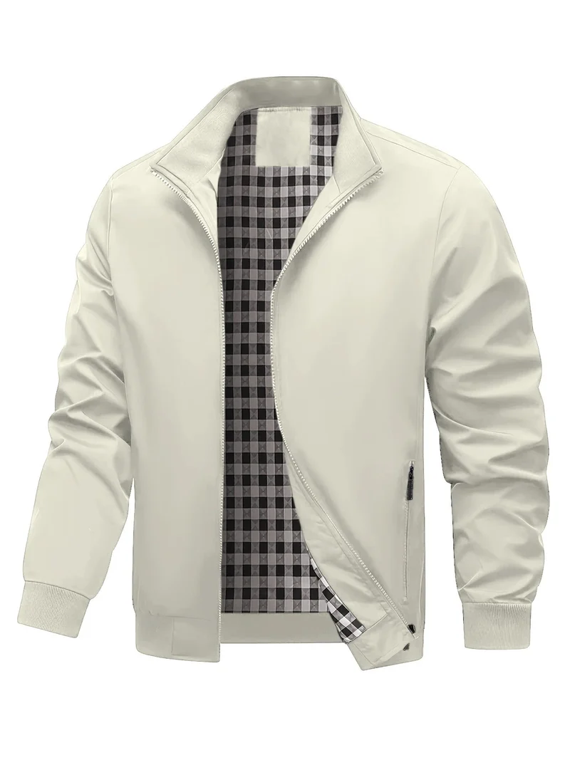 Charith - Lässige Langarm Jacke Mit Reißverschluss