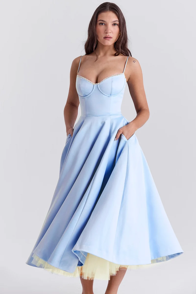 Sophia – Elegantes schlankmachendes Kleid für Damen