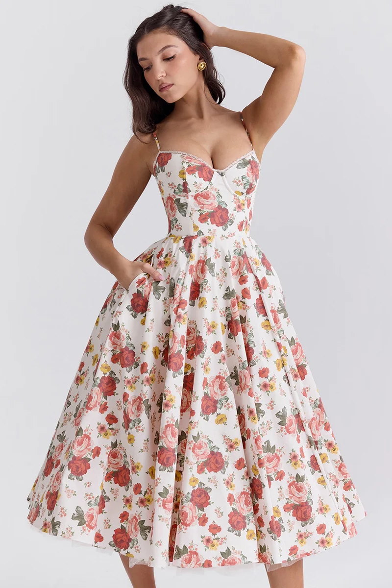 Sophia – Elegantes schlankmachendes Kleid für Damen