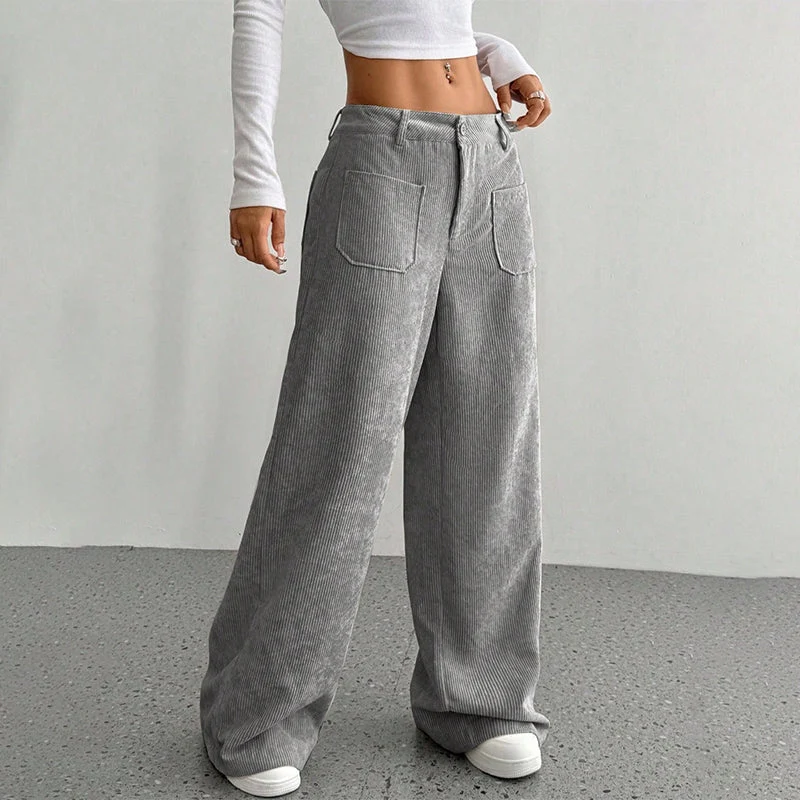 Damen Freizeit-Hochbundhose – Lockere Passform für ultimativen Komfort und Stil