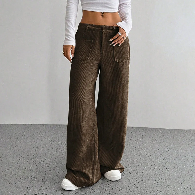 Damen Freizeit-Hochbundhose – Lockere Passform für ultimativen Komfort und Stil