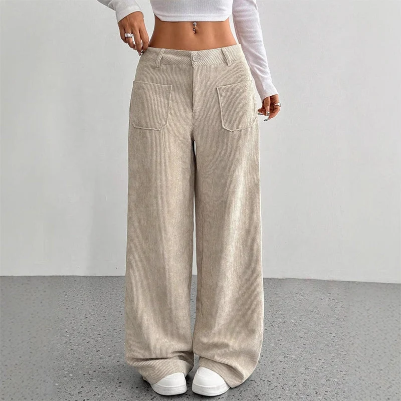 Damen Freizeit-Hochbundhose – Lockere Passform für ultimativen Komfort und Stil