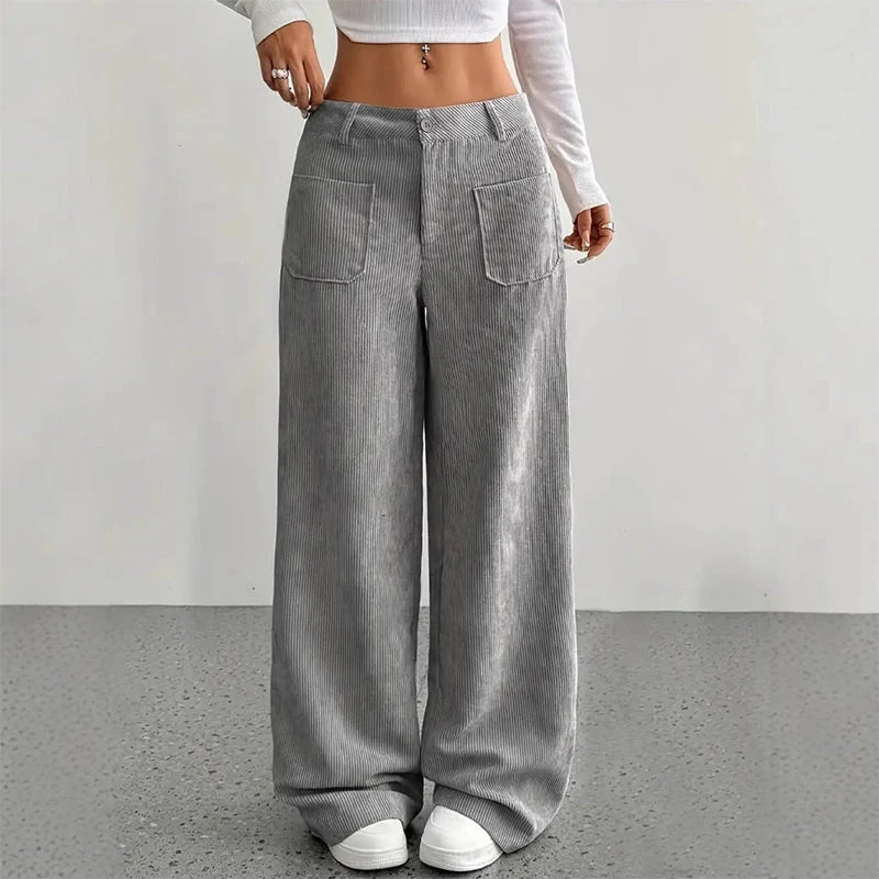 Damen Freizeit-Hochbundhose – Lockere Passform für ultimativen Komfort und Stil