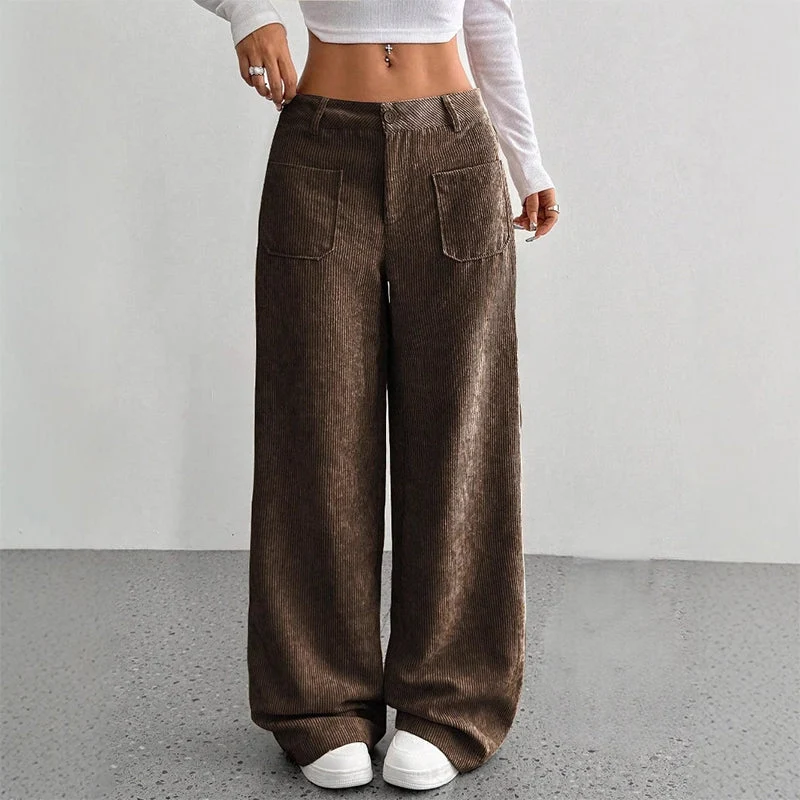 Damen Freizeit-Hochbundhose – Lockere Passform für ultimativen Komfort und Stil