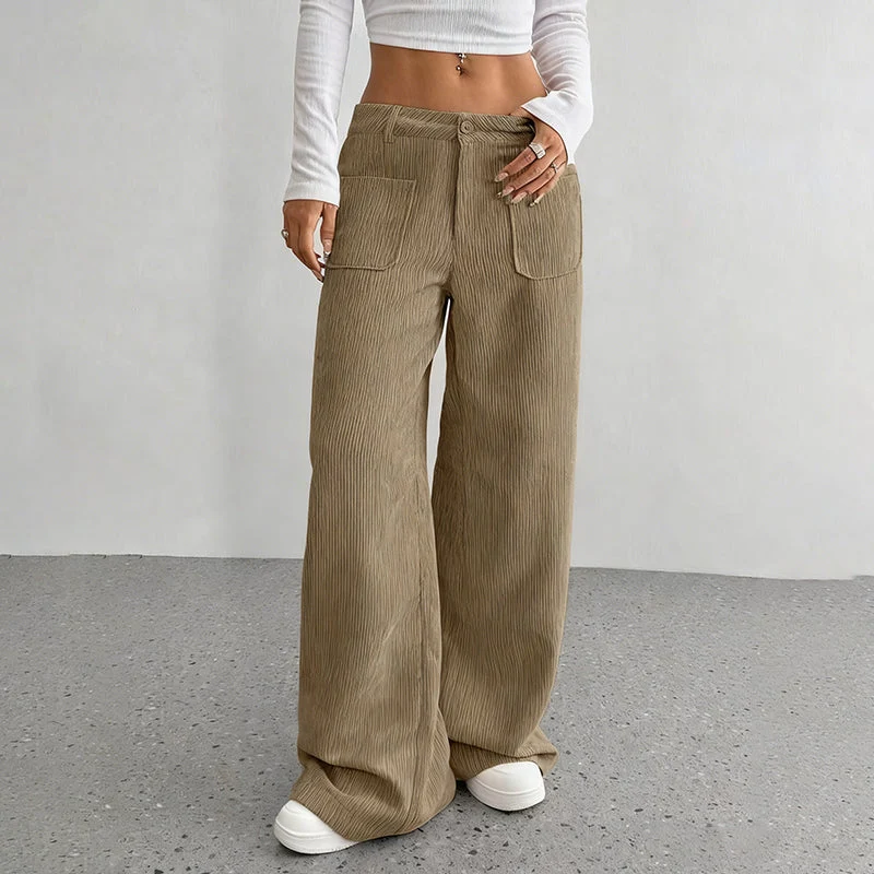 Damen Freizeit-Hochbundhose – Lockere Passform für ultimativen Komfort und Stil