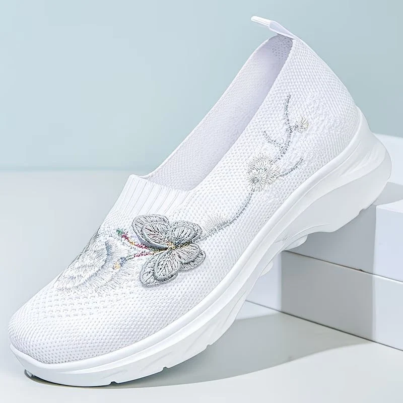 Leetha – Halbschuh Mit Schmetterlingsstickerei