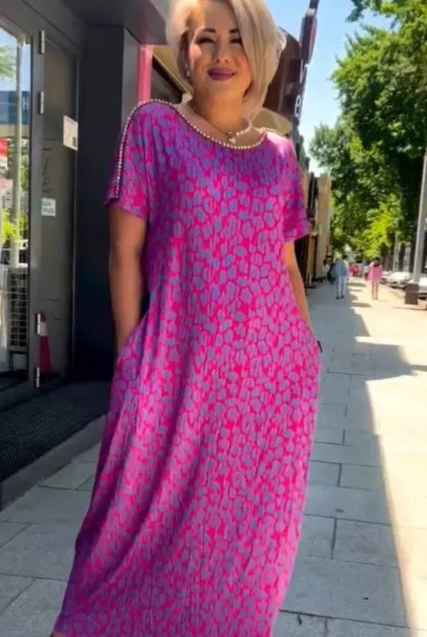 Aspasia – Mutiges Und Luftiges Kleid Mit Drucken