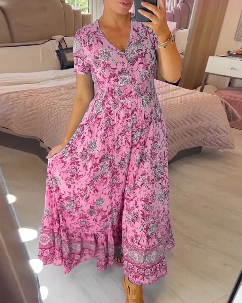Connie - Floral Maxi Kleid