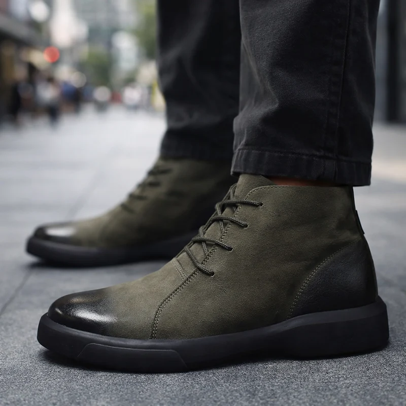 Avishai – Lederstiefel Mit Schnürung