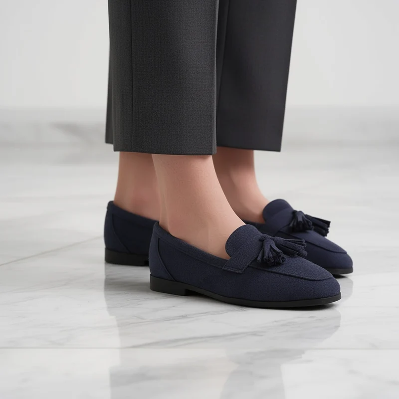 Fathima - Klassische Slipper Mit Quasten