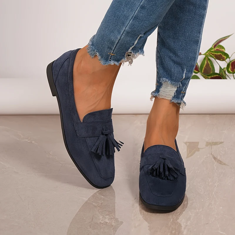Fathima - Klassische Slipper Mit Quasten