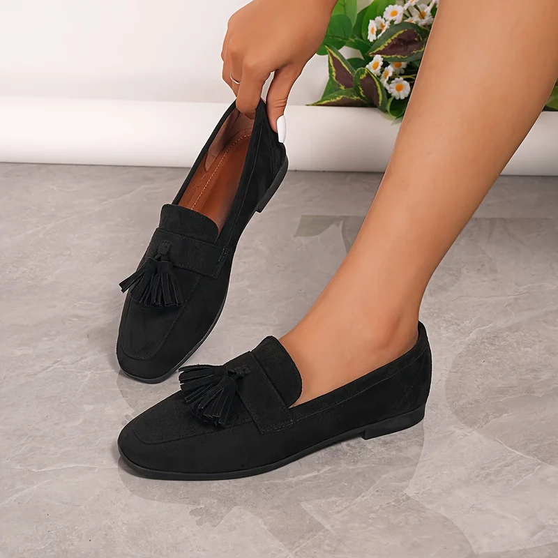 Fathima - Klassische Slipper Mit Quasten