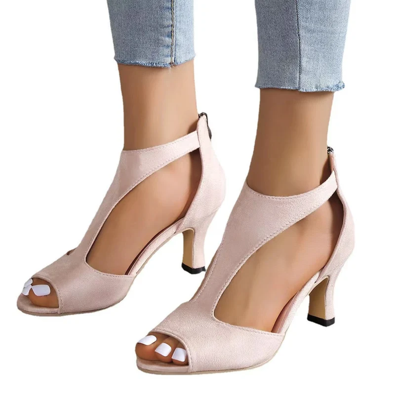 Hinterreißverschluss Fischarme Heelschuhe