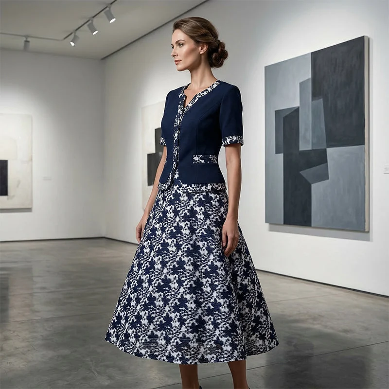 Jinia – A-Linien-Kleid Mit Blumenmuster
